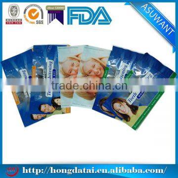 Three side seal mini plastic bag with tear notch for teeth whitening liquid                        
                                                                                Supplier's Choice