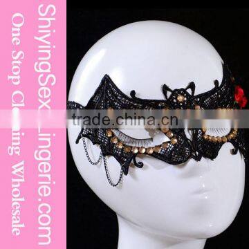 High Quality Wholesale Gothic Style Sexy Lady Masquerade Halloween Party Bat Shape Mask Dance Props