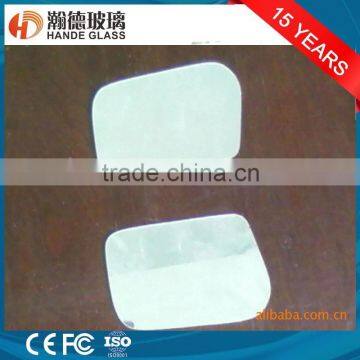 blue convex car mirror