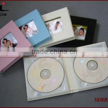 2015 Nice Leather CD DVD Case Holder Album,White 2D