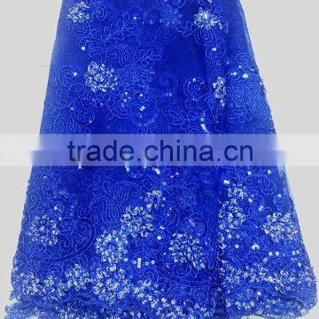 african original net sequins dry lace fabric for dress/dry lace