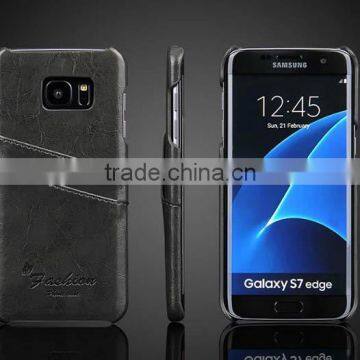 New arrival High quality leather case for samsung s7 edge
