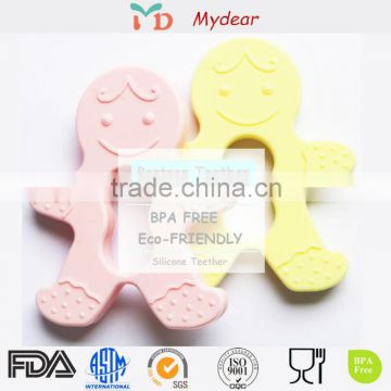 Soft Toy Style and Silicone, Food-grade Silicone Material baby teether