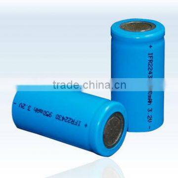 IFR 22430 rechargeable lifepo4 battery 3.2v 1200mah