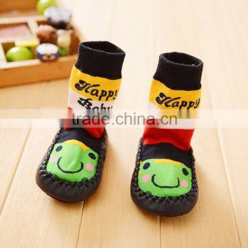 Rubber Sole Baby Sock Shoes photo-6