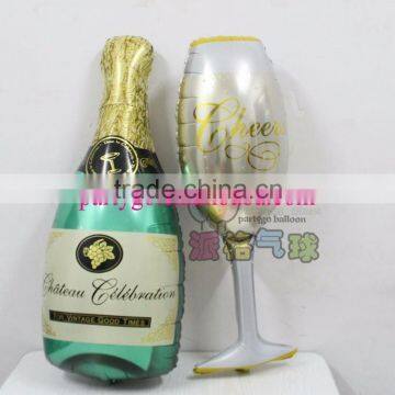 Wholesale champagne balloon foil helium balloons for party supplier