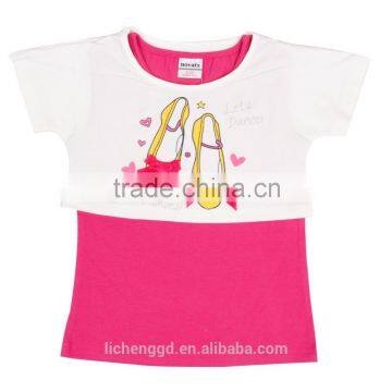 3-7y (K6932) Newest Nova girls t shirts kids wear printed children clothes baby girls tops summer