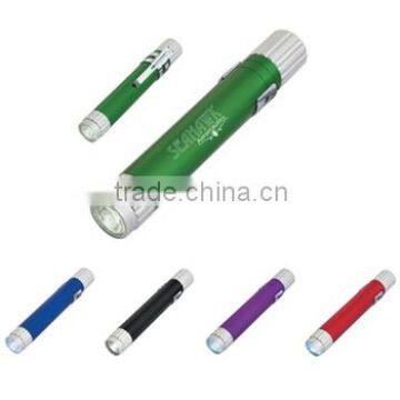 Aluminum Promotional LED Flashlight w/ Clip