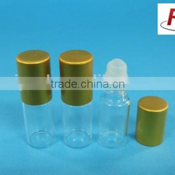 10ml glass roll-on bottle, glass tube-type bottle, glass roll-on bottle with aluminum cap