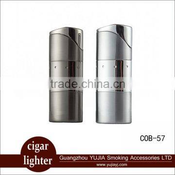 Guangzhou Yujia Metal cigar lighter 3 flame lighter with good box