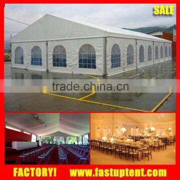 Clear span party permanent tent 200 people for wedding tent exhibition tent in tent