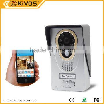 Wireless wifi video door bell security video door phone for villa