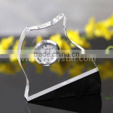 Crystal table clock for promotional gifts