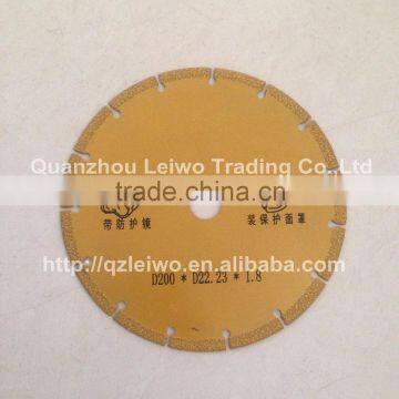 Electroplated Saw Blade 8 inch (200 mm) for Marble Cutting Disc Thickness 1.8 mm Inner Hole 22.23 mm