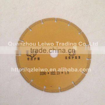 Electroplated Saw Blade 8 Inch (200 Mm) for Marble Cutting Disc Thickness 1.8 mm Inner Hole 22.23 mm