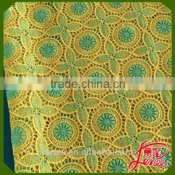 Popular Young Girl Dress Choice Chemical Embroidery Fabric