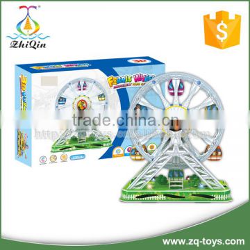 Educational 3d paper puzzle diy toy