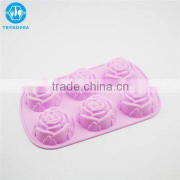Flower Shaped Rose Silicone Soap Mold