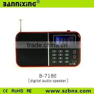 Good quality B-718E TF card FM radio portable speaker