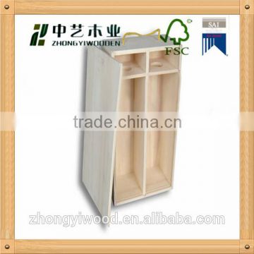 Trade assurance hot sale high quality customized wooden wine box made in China