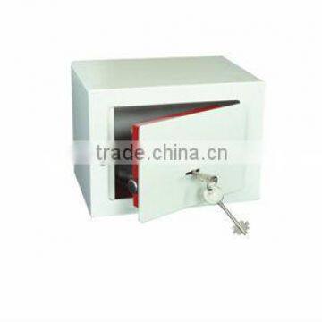 White Mini Wall Mounted Key Lock Safe Box