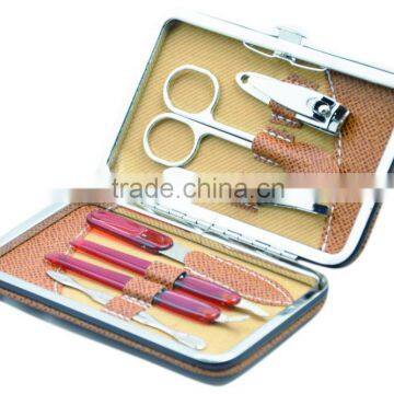 7 pcs Mini Size Travel Manicure Set Personal Care Manicure Set In PU Box