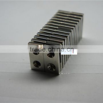 Customized Strong N35-N52 ndfeb Magnet bolck four strike hole