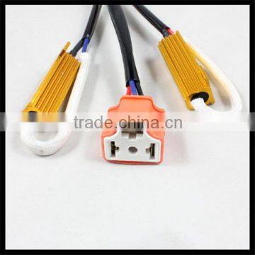 No error Canbus Dual Resistor wire for h4 Hi / Lo beam bulb LED Lamp Decoder Error Free h4 hi/lo adapter Warning canceller