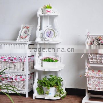 Garden plants shelf, wooden shelves for plants outdoor