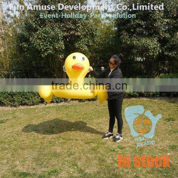 High quality PVC yellow duck pool float inflatable donut for fun