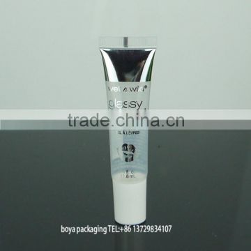 transparent empty lipstick tube