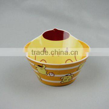 Melamine high quality plastic cartoon kids bowls