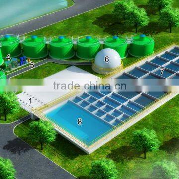 China Puxin Biogas Septic Tank for School Wastewater Disposal System