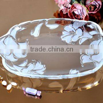 high qualiy glass fruit plate