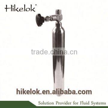 SS 316L 304L 5000 Psi Double Ended 1/8 1/8" Female NPT High Pressure Sample Cylinders photo-2