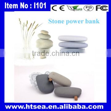 Christmas gift rohs mini stone power bank 9600mah