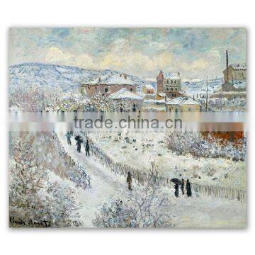 View of Argenteuil in the Snow 1875 monet oil painting impressionist