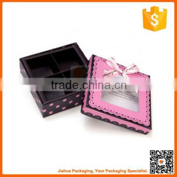 high quality customized chocolate box with clear window wholesale