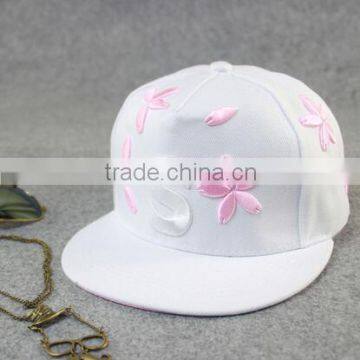 Promotional Super Cool pink flowers baseball snapcap snapback caps Men women hiphop sport hat cap