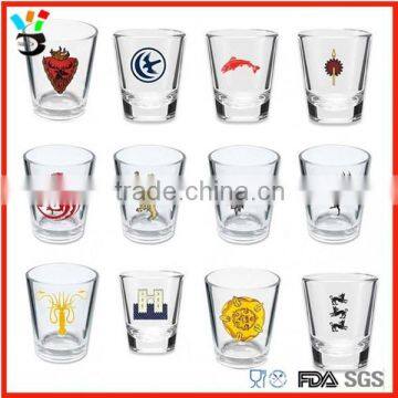 2015 hot selling custom shot glasses