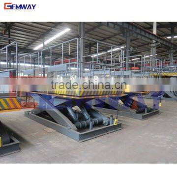 Stationary hydraulic electric scissor lift platform