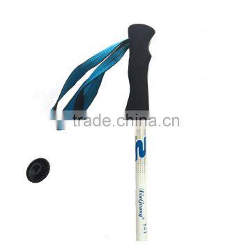 5 Sections Alumium7075 Telescopic Adjustable Trekking Pole Nordic Folding Walking Stick Hiking Pole photo-3