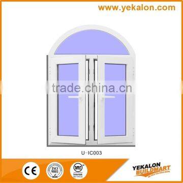 Yekalon High Quality UPVC window Casement pvc sliding glass window