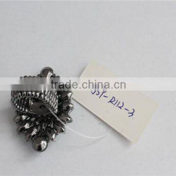 Green Color Crystal Rings China Factory, Wholesale Fashion Jewelry Stretch Rings photo-4