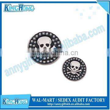 Skull design custom ball markers golf