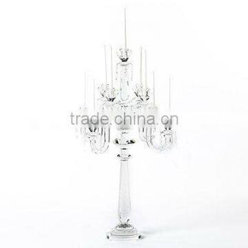 9 lights crystal candelabra decoration