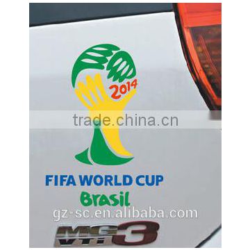 Customized PVC world cup car sticker