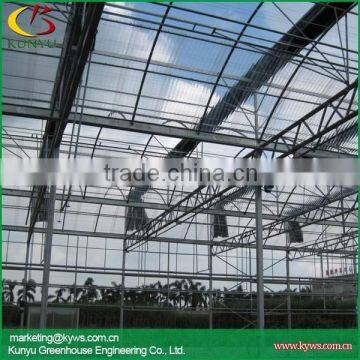 Multi-span Polycarbonate Greenhouse Commercial Greenhouse for Sale photo-4