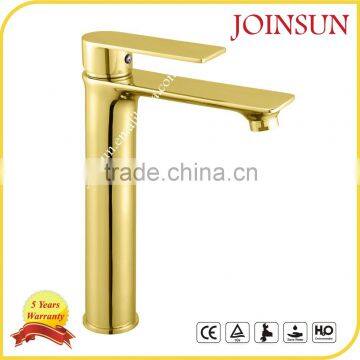 Best Selling Single Hole Gold Plated Bathroom Faucet