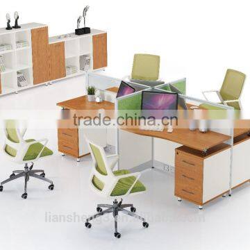 Melamine Laminated Series Modular Office Workstation photo-4